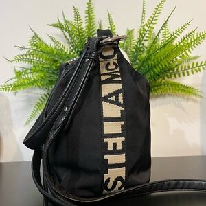 Stella McCartney Black and Cream Crossbody/Tote Bag